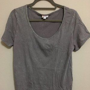 LuLaRoe Classic Tee Acid Wash Gray - Medium